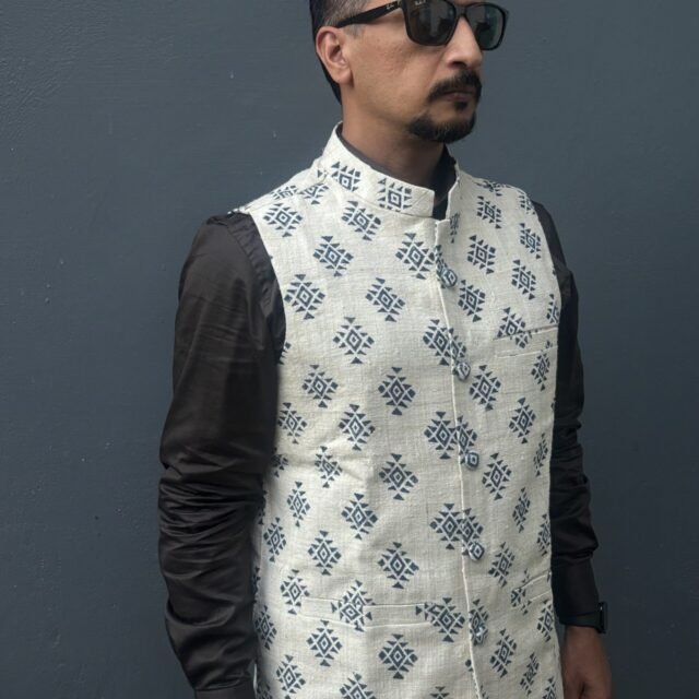 Eri Silk Handblock Printed Jacket