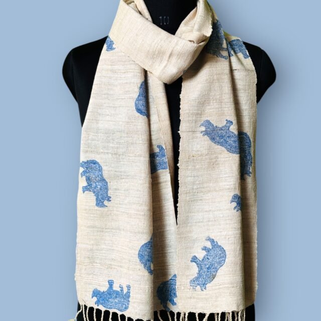 Hand Block Printed Eri Muffler